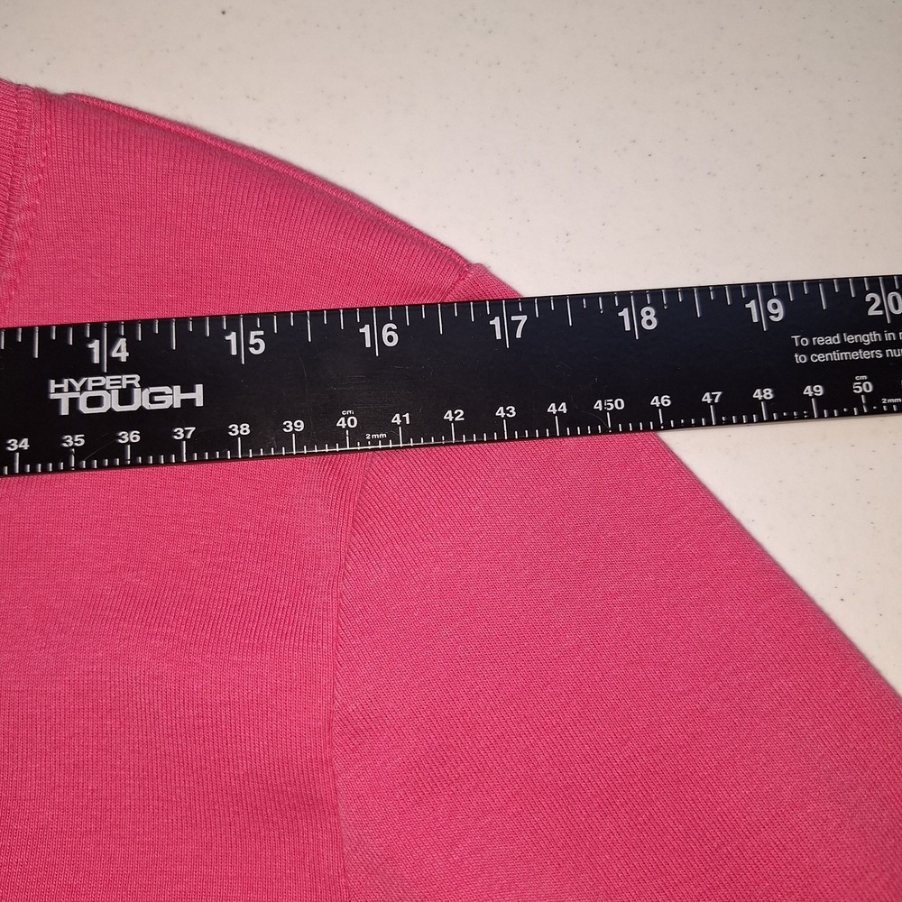 Preppy Coquette 3/4 Sleeves White Stag M (8- 10) Pink Fuchsia Button-Up Cardigan - Picture 14 of 16
